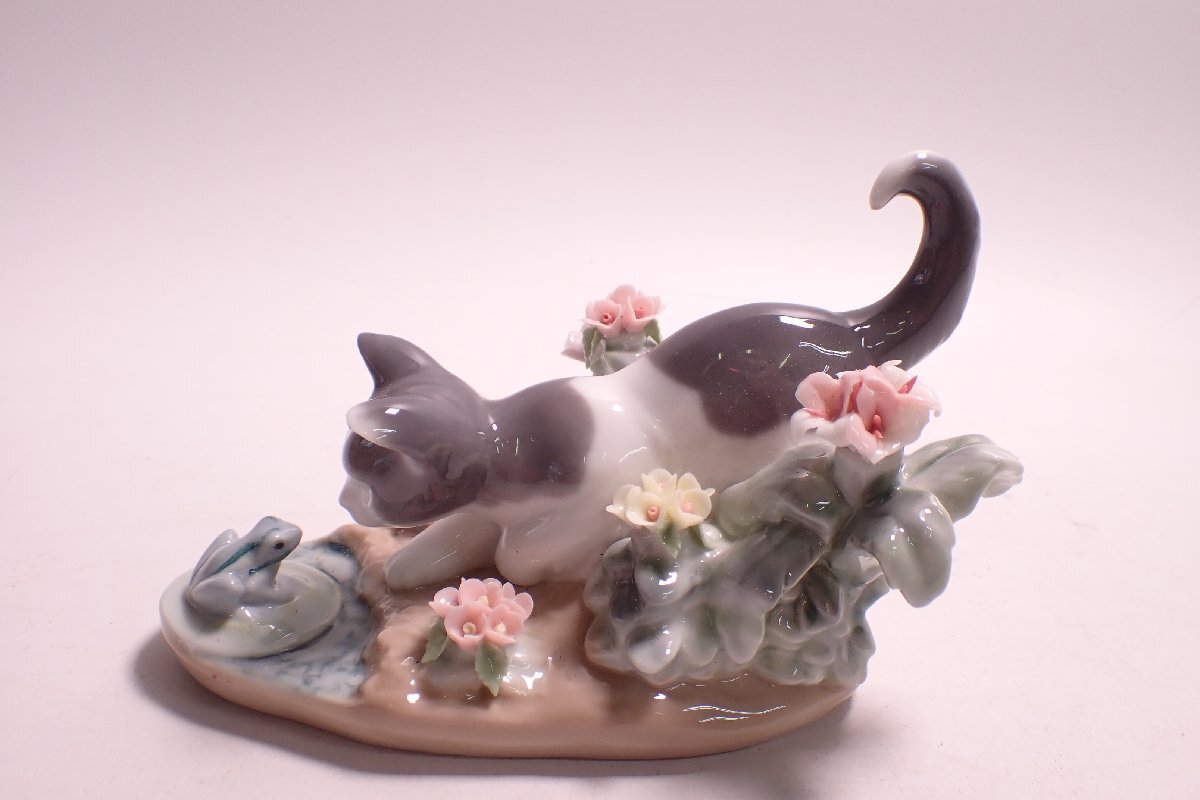 リヤドロ猫の置物 アンテークLLADRO陶器製 Yahoo!オークション -「リヤドロ 猫」(リヤドロ) (西洋陶磁)の