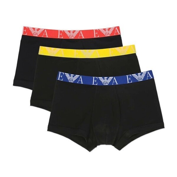 EMPORIO ARMANI エンポリオアルマーニ ボールドモノグラム 前閉じ ボクサーパンツ メンズ 3枚組 54037157 アソートセット M