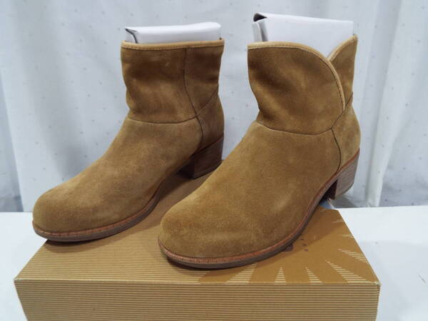 スエード ショートブーツ UGG W DARLING 1004367 W/CHE USA7 UK5.5 24.0cm 24.0 ブーツ 女性用 ブラウン 茶