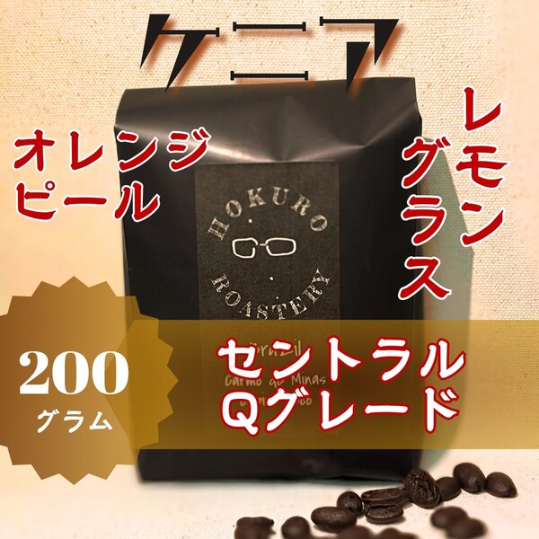 ケニア セントラル Qグレード 200g 自家焙煎コーヒー豆