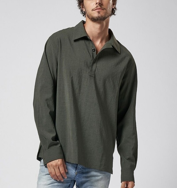 24SS 新品3.3万 wjk shirt pullover プルオーバー シャツ AKM ジュンハシモト 1piu1uguale3