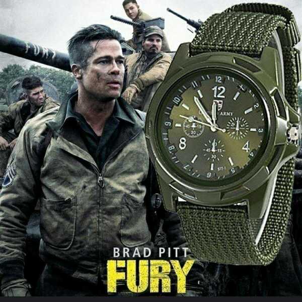 ★新品★FURY ミリタリーウォッチ 腕時計 メンズ グリーン サバゲーなどに ファッションウォッチ クォーツ