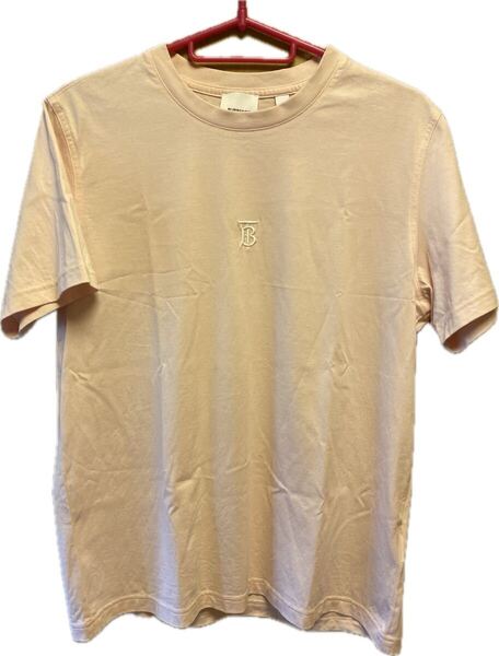 正規 22SS BURBERRY LONDON ENGLAND by Riccardo Tisci バーバリー TB モノグラムロゴ Tシャツ ライトピンク M VNTAVLTDTHA 8015187