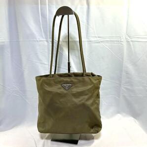 PRADA プラダ テスート ナイロンショルダーバッグ カーキグリーン ナイロン トートバッグ カジュアル バッグ プラダ 肩掛け トート