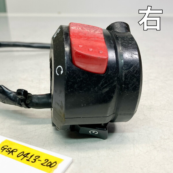 止めピンOK!★動作OK!★GSR400★右★ハンドルスイッチ★純正★スイッチボックス★検 GSR250,Vストローム★★☆bzaif★GSR0413-200★504