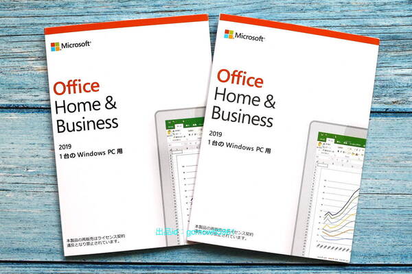 Microsoft Office Home & Business 2019|POSAカード版 2枚|個人アカウント登録型プロダクトキー|永続版|認証保証|未使用未開封