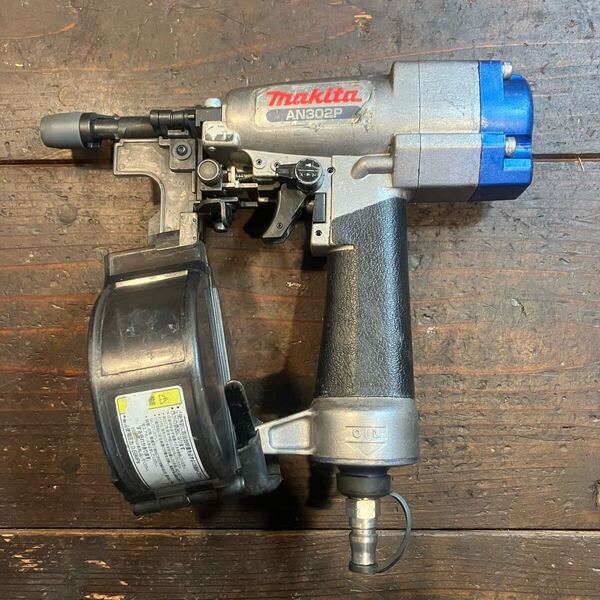 【7日保証・整備済】消耗部品多数交換済♪マキタ ma makita 常圧 38mm ポケットネイラ AN302P 動作良好!
