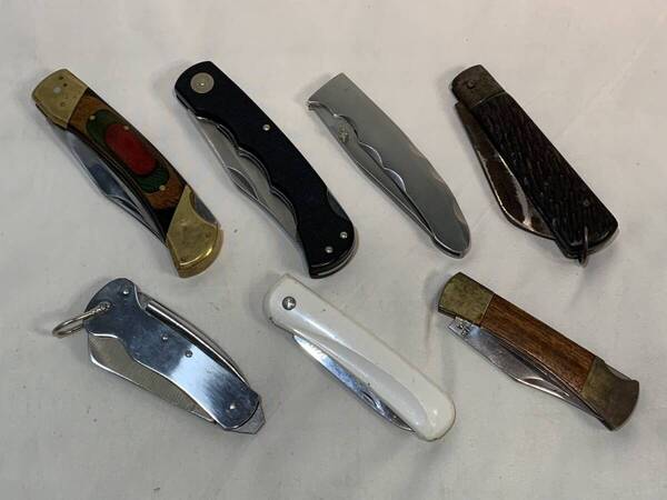 ★まとめ7点★ フォールディングナイフ 折りたたみナイフ 折り畳み COAST CUTLERY RANGER'S KAI 貝柱 キャンプ アウトドア 防災