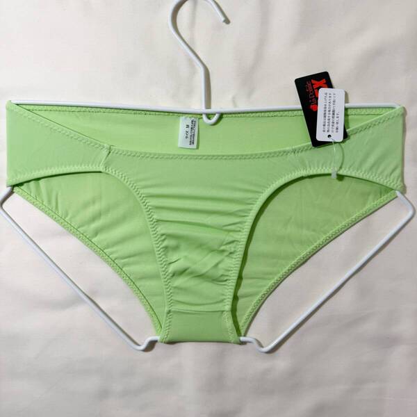 La-pomme ラポーム Unisex 柔らかい肌触り シンプルデザイン SSSフルバックビキニ サイズ:M グリーン 388