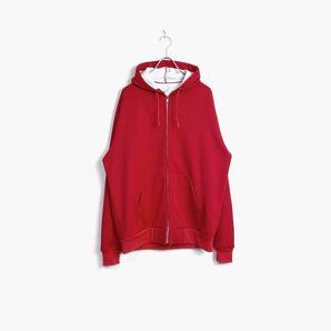 80s VINTAGE CARHARTT プレーン ポリエステル ジップパーカー XL USA製 裏サーマル カーハート製 ヴィンテージ VTG 無地 ビッグサイズ