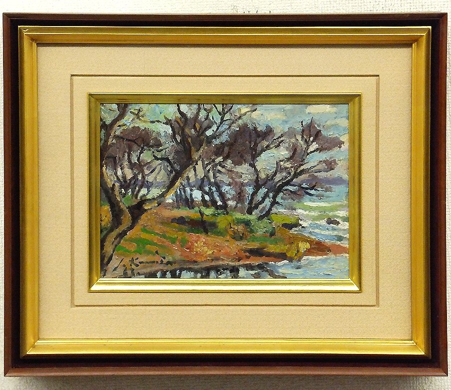 檜山健三,城壁の村,2号油彩,東京梅田画廊「油絵貮号展」出品作