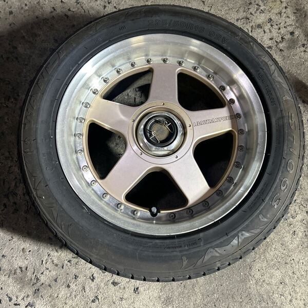 MAZDASPEED マツダスピード MS-01 16インチ 8J PCD114.3 オフセット+30 5穴 1本 希少センターキャップ付