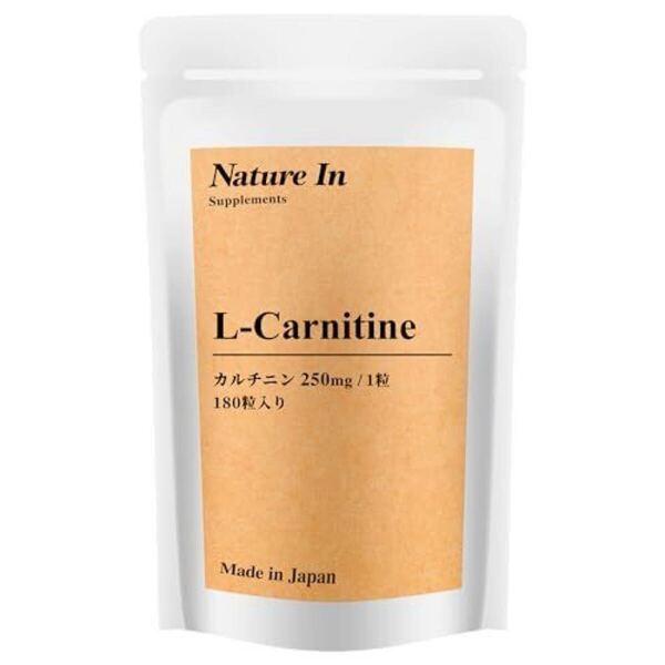 Nature In L-カルニチン 45000mg配合 3ヶ月分 180粒(1粒250mg×180粒)サプリメント Nature