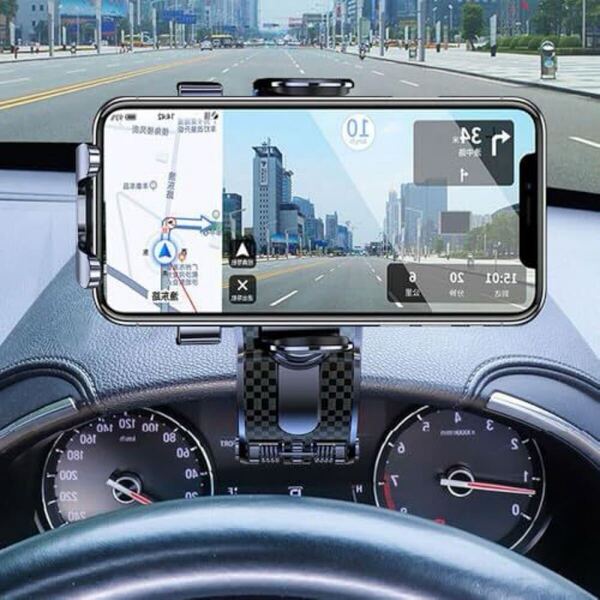 車載用スマホホルダー ダッシュボード エアコン送風口 クリップ式 滑り止め 滑落防止 ナビ
