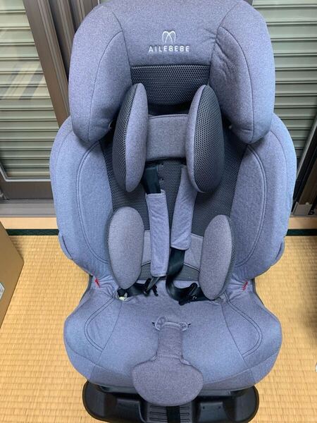 送料無料 エールベベ スイングムーン プレミアムS 洗濯済み 座ったまま簡単リクライニング 1歳~7歳 ナチュラルグレー