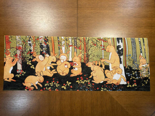 古今東西 浮世絵 手ぬぐい うさぎのくにへ ジビュレ・フォン・オルファース サイズは約90cm 35cm 手拭い ハンカチ タオル