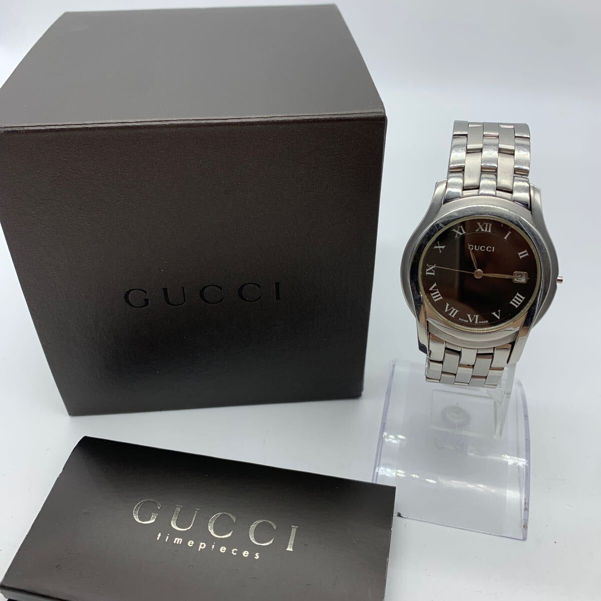 人気 Yahoo!オークション -「gucci 5500m」の落札相場・落札価格 男性用