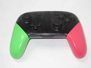 動作確認済 更新済み スプラトゥーン2モデル 純正品 Nintendo Switch Proコントローラー ニンテンドースイッチ プロコン