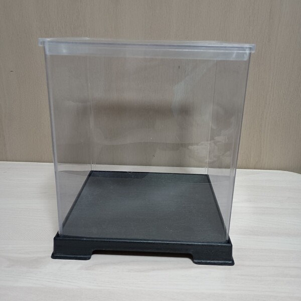かしばこ商店 透明フィギュアケース コレクションケース W178×D178×H188mm ※やや訳あり
