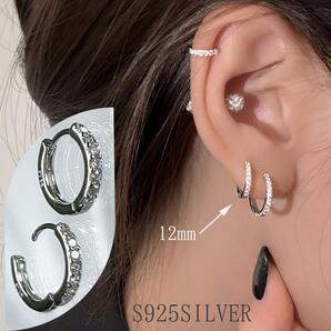 ピアス S925SILVER フープピアス イヤーカフ シルバーピアス アクセサリー イヤリング