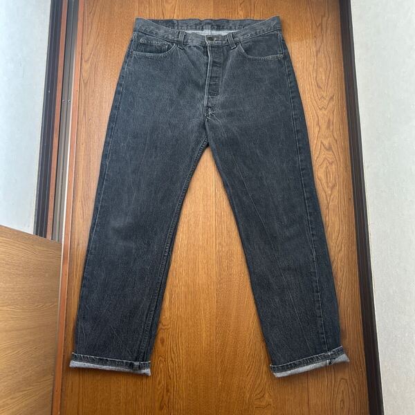 Levi's 501 先染め ブラックデニム 36×30 USA製 ビンテージ