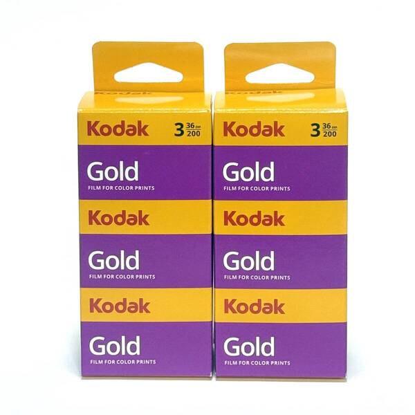 コダックKODAK カラーネガフィルム GOLD 200 135-36 3本パック×2箱 期限2027年1月