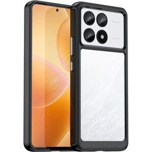 POCO F6 Pro/Redmi K70 ケース『A 収 指紋防止 擦り傷防止 レンズ保護 着脱簡単 ブラック 484