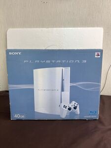 【ヤ100】① 中古品 PlayStation3 PS3 セラミックホワイト SONY プレイステーション3 CW ソニー ゲーム機 プレステ3 40GB 動作未確認