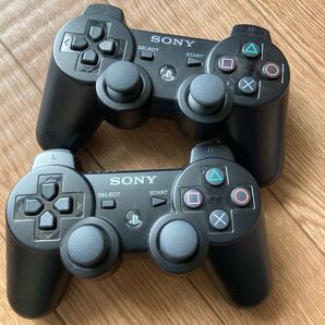 純正 PS3コントローラー DUALSHOCK3 振動機能なし 黒セット