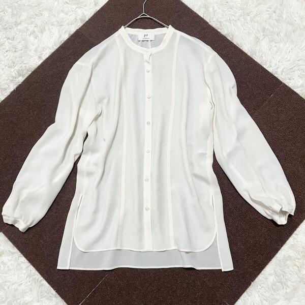 【美品 】 1er Arrondissement プルミエアロンディスモン ツイルジョーゼットシャツ S