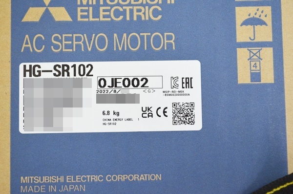 未使用品 三菱電機 HG-SR102 サーボモータ 2022年製