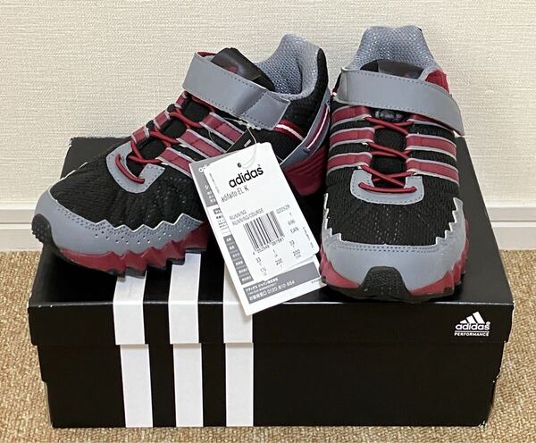 J074☆送料無料☆美品 タグ付き adidas/アディダス『Q22529 20.0cm adifaito EL K』キッズスニーカー ランニングシューズ MADE CAMBODIA