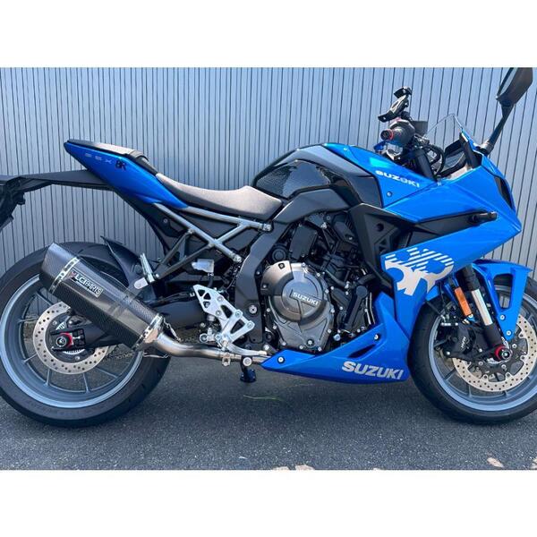 送料サービス 新品 スズキ GSX-8S GSX-8R LCIPARTS ツインエンド カーボン フルエキゾーストマフラー