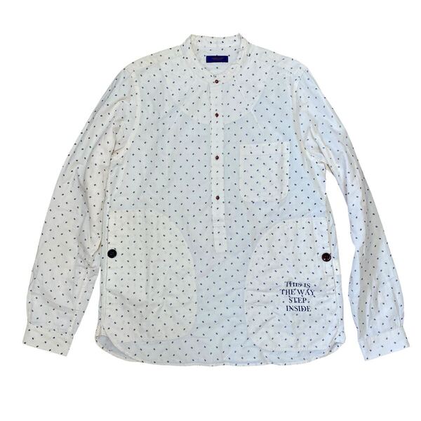 【希少 アンダーカバー UNDERCOVER 2016SS/GREATEST 紋章 プルオーバーシャツ メンズ2 長袖シャツ 2012SS OPENSTRINGS artscabut期】