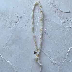 【希少 2005SS アンダーカバー UNDERCOVER but beautifulⅡ期 紐ブレスレット 布ブレスレット 1本のみ 白黄 artscabut JONIO オリジナル】