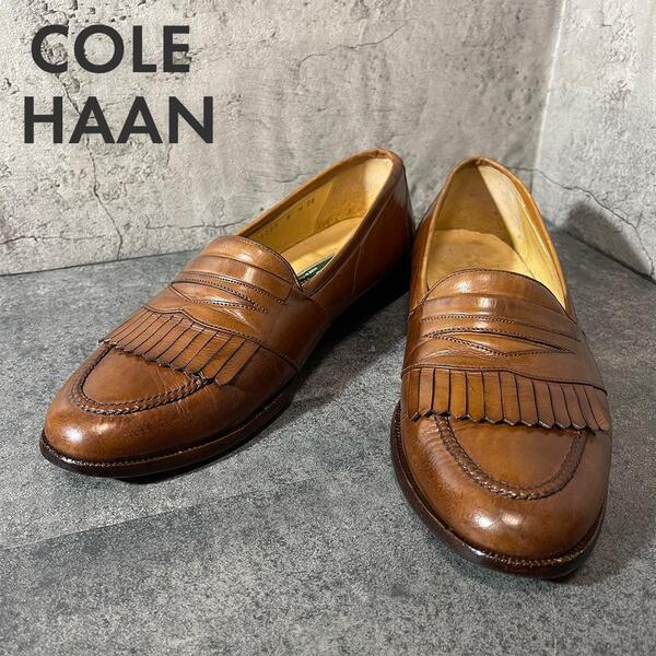 COLE HAAN コールハーン 本革レザー コインローファー スリッポン 8サイズ ブラウン