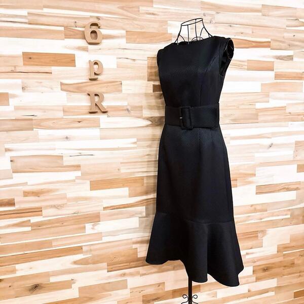 美品【セルフォード】ノースリーブ ロング ワンピース マーメイド シルエット 黒【HFby6PR】レディース・洋服・春夏・秋冬【6BXT】
