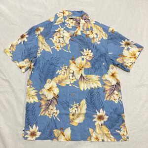 未使用新品タグ付ハワイアン大人可愛いアロハシャツ半袖L限定1点送料無料オススメ