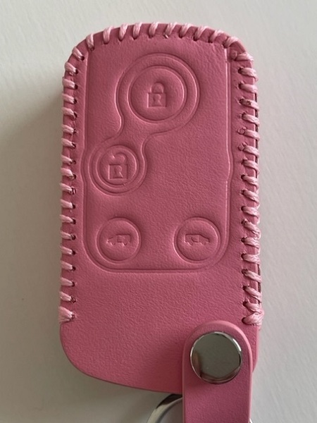 牛革ぴったりフィット ステップワゴンRK スマートキーケース ピンク色 1