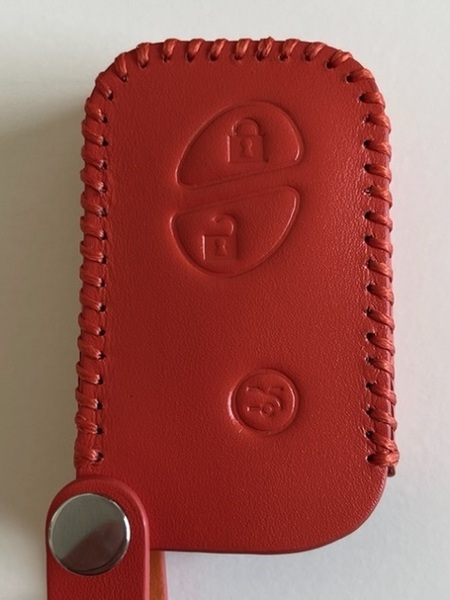 牛革ジャストフィット レクサス スマートキーケース LS GS オレンジ色 1