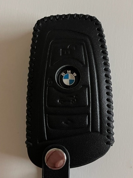 牛革 ジャストフィット BMW スマートキーケース Fシリーズ 黒色 1