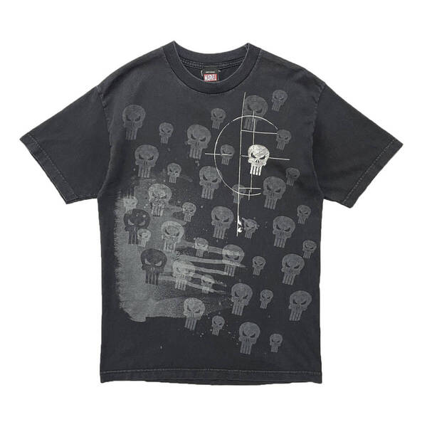 USA 古着 00S MARVEL The Punisher ヴィンテージ マーベル オフィシャル パニッシャー グラフィック Tシャツ メンズM 映画 アメコミ BA3589