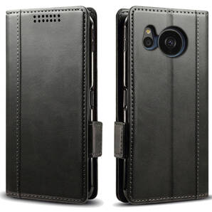 AQUOS sense8 SH-54D SHG11 レザーケース Black●
