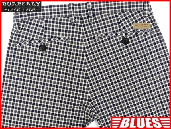 即決★BURBERRY BLACK LABEL★W29位 チェックパンツ 廃版 バーバリーブラックレーベル メンズ 70 ストレート 三陽商会正規