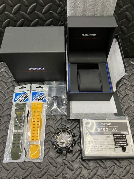 【超美品】【ワンポイントベゼル】【ベルト色選択式】2023年1月製造 ベゼル、ベルト新品 GWG-1000 G-SHOCK マッドマスター タフソーラー