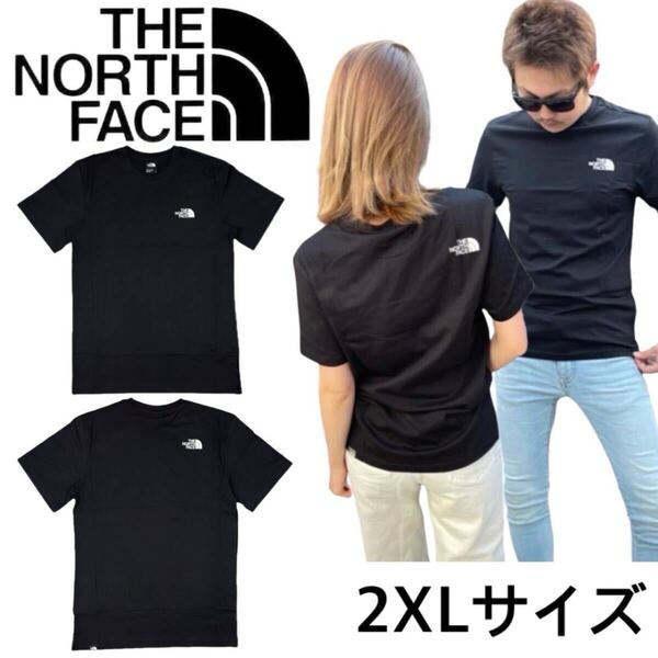 ザ ノースフェイス 半袖Tシャツ カットソー NF0A87NG ブラック 2XLサイズ クルーネック プリントロゴ THE NORTH FACE COTTON S/S TEE 新品