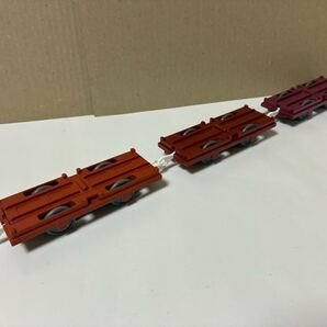 【プラレール】コンテナ貨車 茶色系 3種