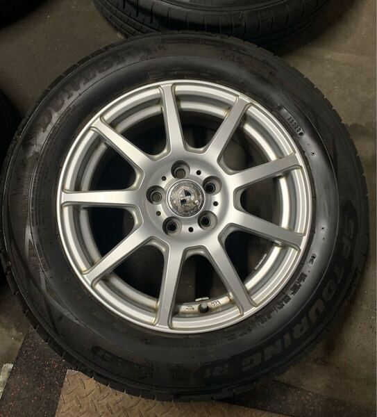 送料無料 Weds G-MACH 15インチアルミホイール DUNLOP タイヤ 1本 ④ ZVW30 プリウス