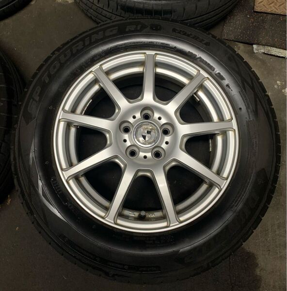 送料無料 Weds G-MACH 15インチアルミホイール DUNLOP タイヤ 1本 ③ ZVW30 プリウス ウェッズ