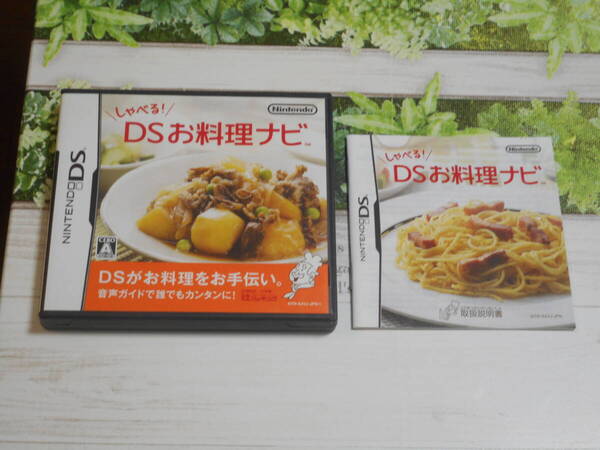 即決 美品 DS しゃべる! DSお料理ナビ